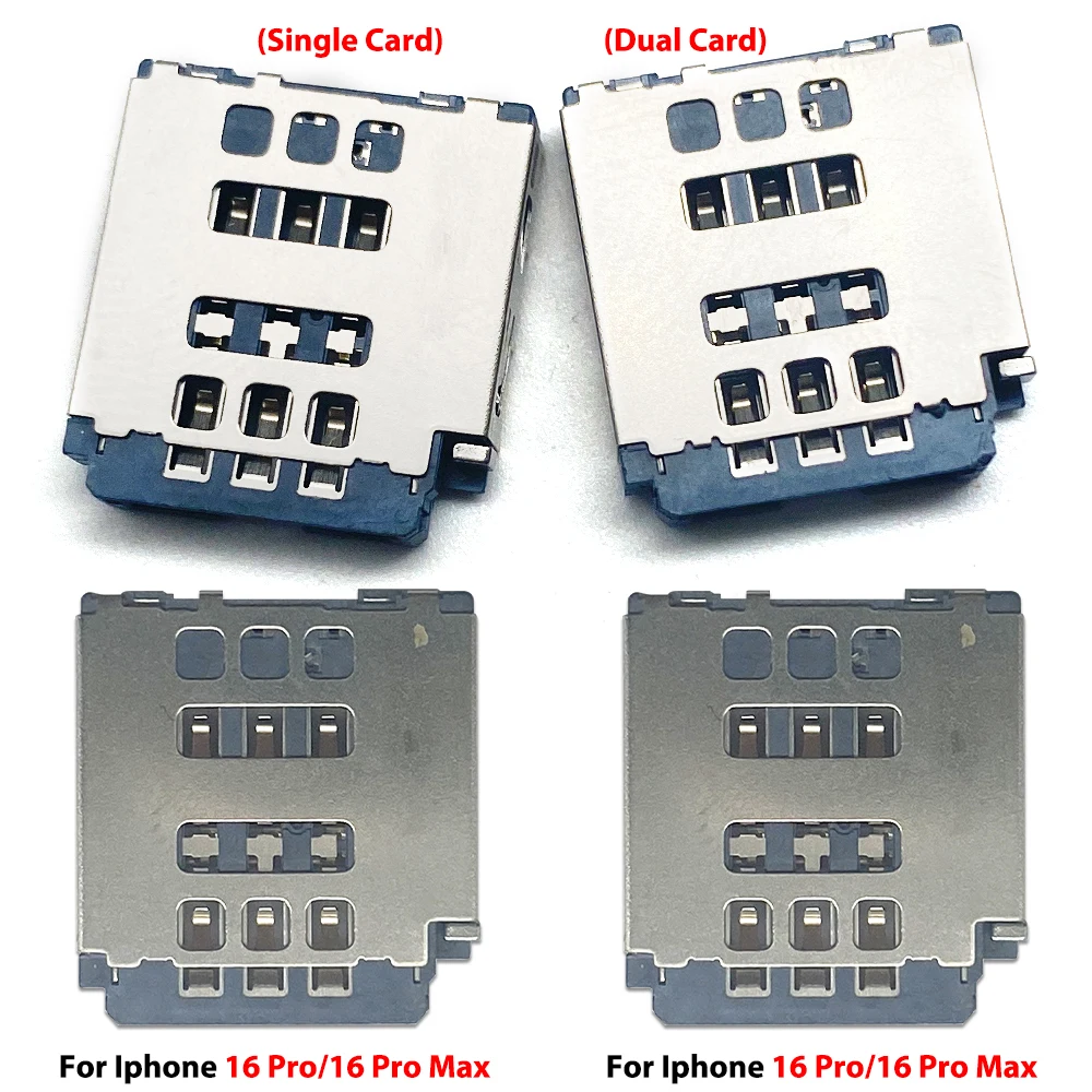 Sim Card Reader Board Connector Flex Cable For Iphone 16 Pro Max 16 Plus 16 Pro 16 Sim Reader Board Flex Replacement Parts