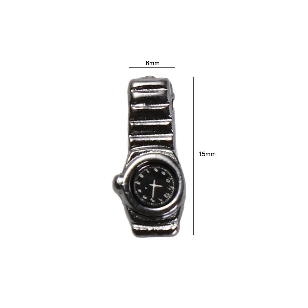 

Имитационная модель, металлические часы, наручные часы, реквизит для сцены, кукольный домик, наручные часы, модель металлических милых миниатюрных украшений для часов