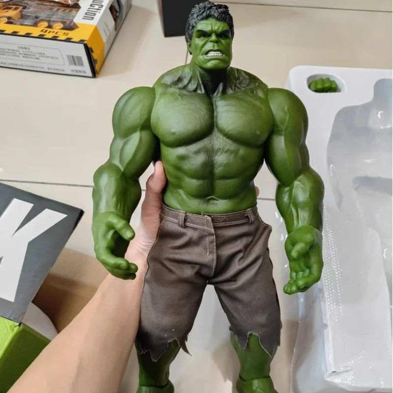 

Hot 42cm Marvel Avengers Large Green Man Hulk Iron Man Thanos Model Figure Articulation Toys Box Collection Of Ornaments Gifts