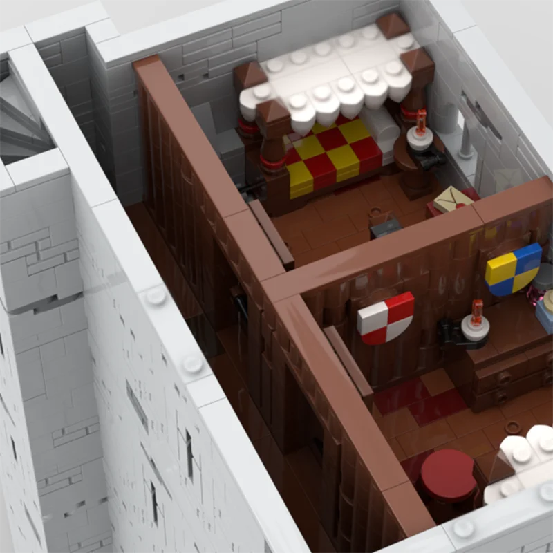 Modular City Building Moc Building Bricks Harlon Keep - Tower House Technology Modular Blocks Gifts Christmas Toys Sets Assembly