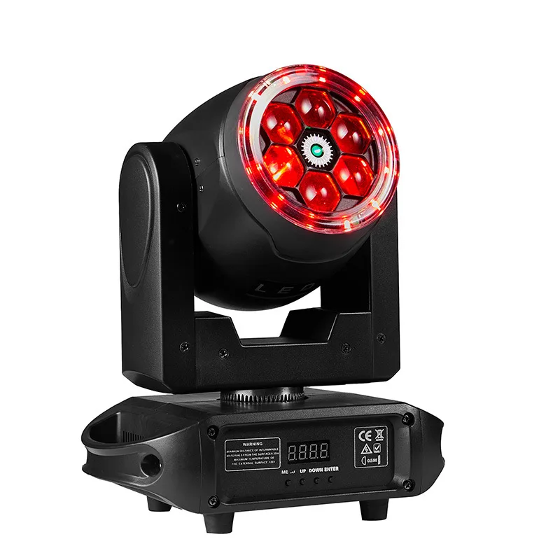 Projecteur Laser à Tête Mobile, Faisceau Halo LED Rouge et Vert, Contrôleur de Son DMX, Éclairage de Scène pour Boîte de Nuit, DJ et ix