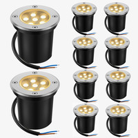 Underground Lamp LED Well Light 10W 110V 220V In Ground Light IP65 Waterproof Outdoor Landscape Spotlight for Garden Deck Step
