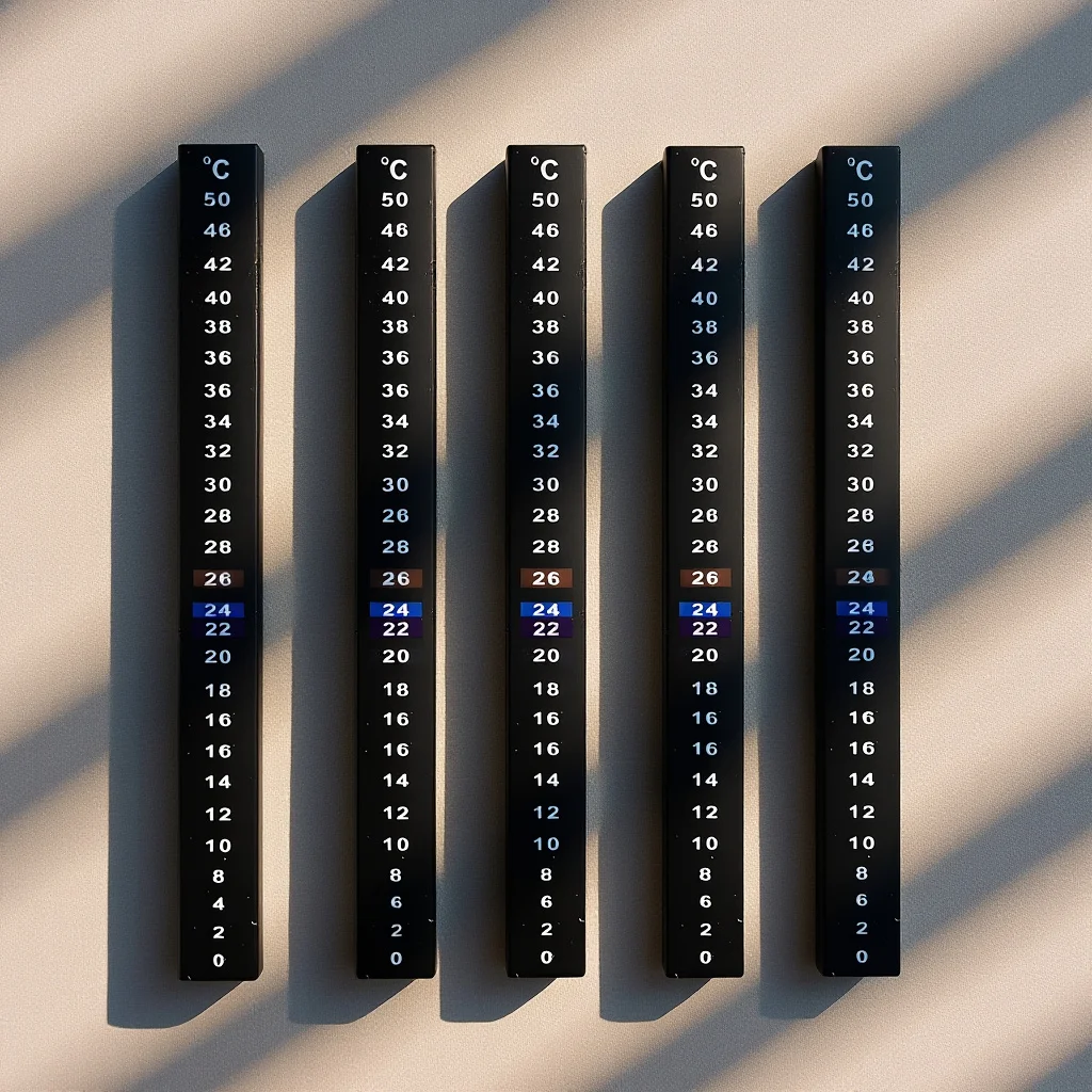 

5Pcs Adhesive Thermometer Sticker for Brewing Accurate Fermentation Temperature Measurement Tool Thermometer Sticker