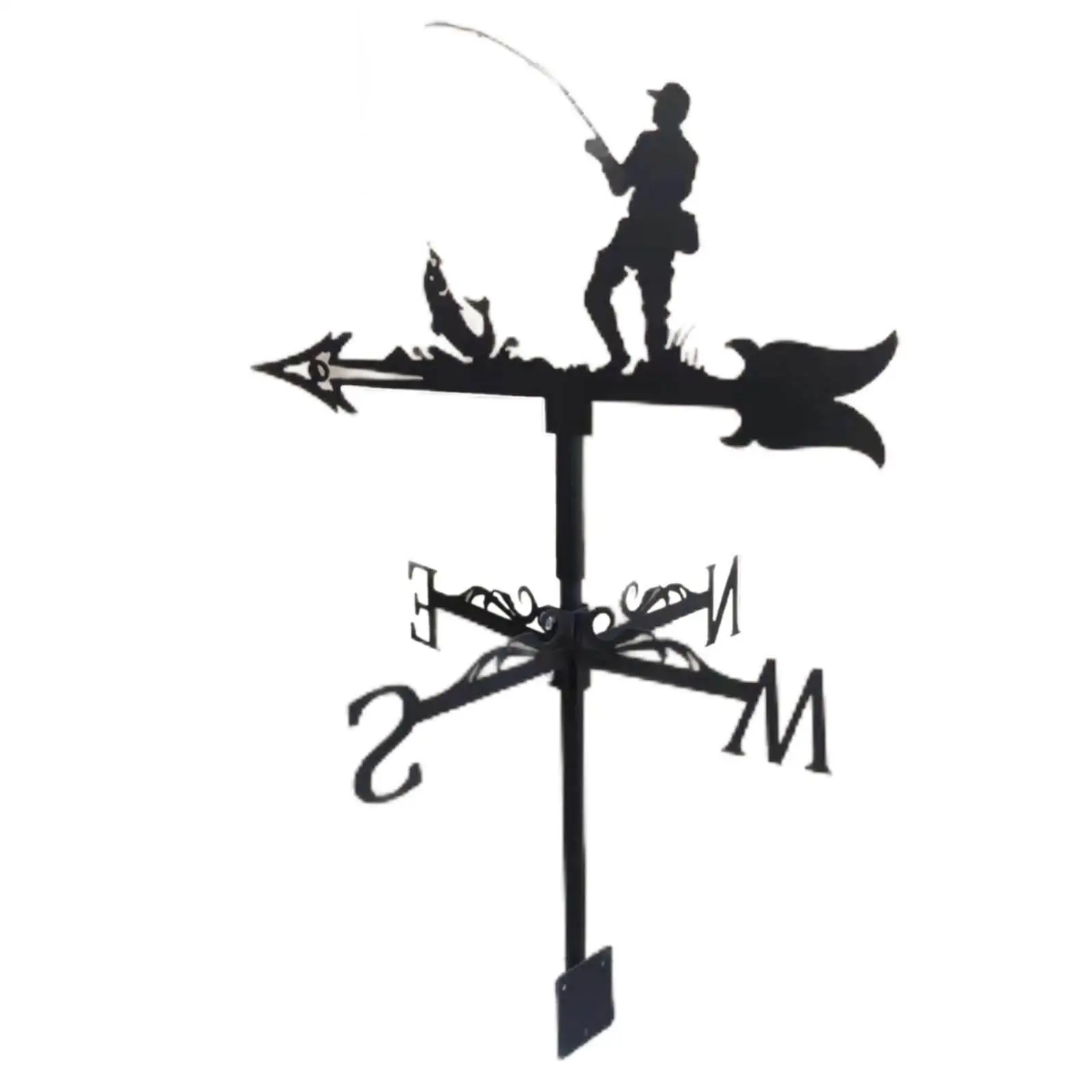 Roof Weather Vane Outdoor Wind Direction Indicator Stake Yard Barn Professional