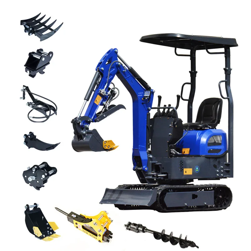 

Customize Mini Excavator 1 Ton Bagger Agricultural Tools Farm Equipment Digger 1t Excavator Home Use For Trenching And Dredging