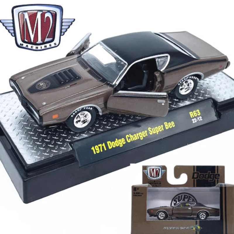 

M2 1:64 Charger Super Bee Alloy Car Model Static Collection Decorated Holiday Gifts Toys