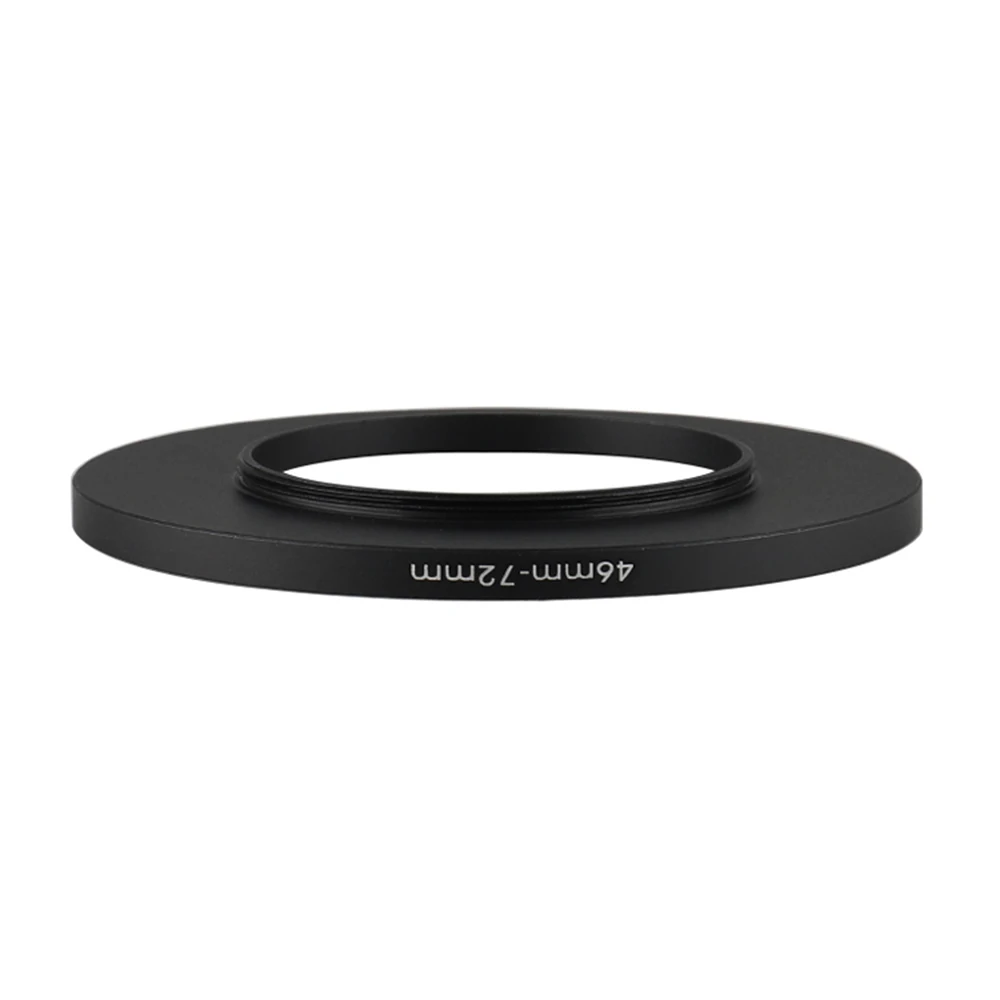 Aluminium schwarz Step Up Filter ring 46mm-72mm 46-72mm 46 bis 72 Filter adapter Objektiv adapter für Canon Nikon Sony DSLR Kamera objektiv