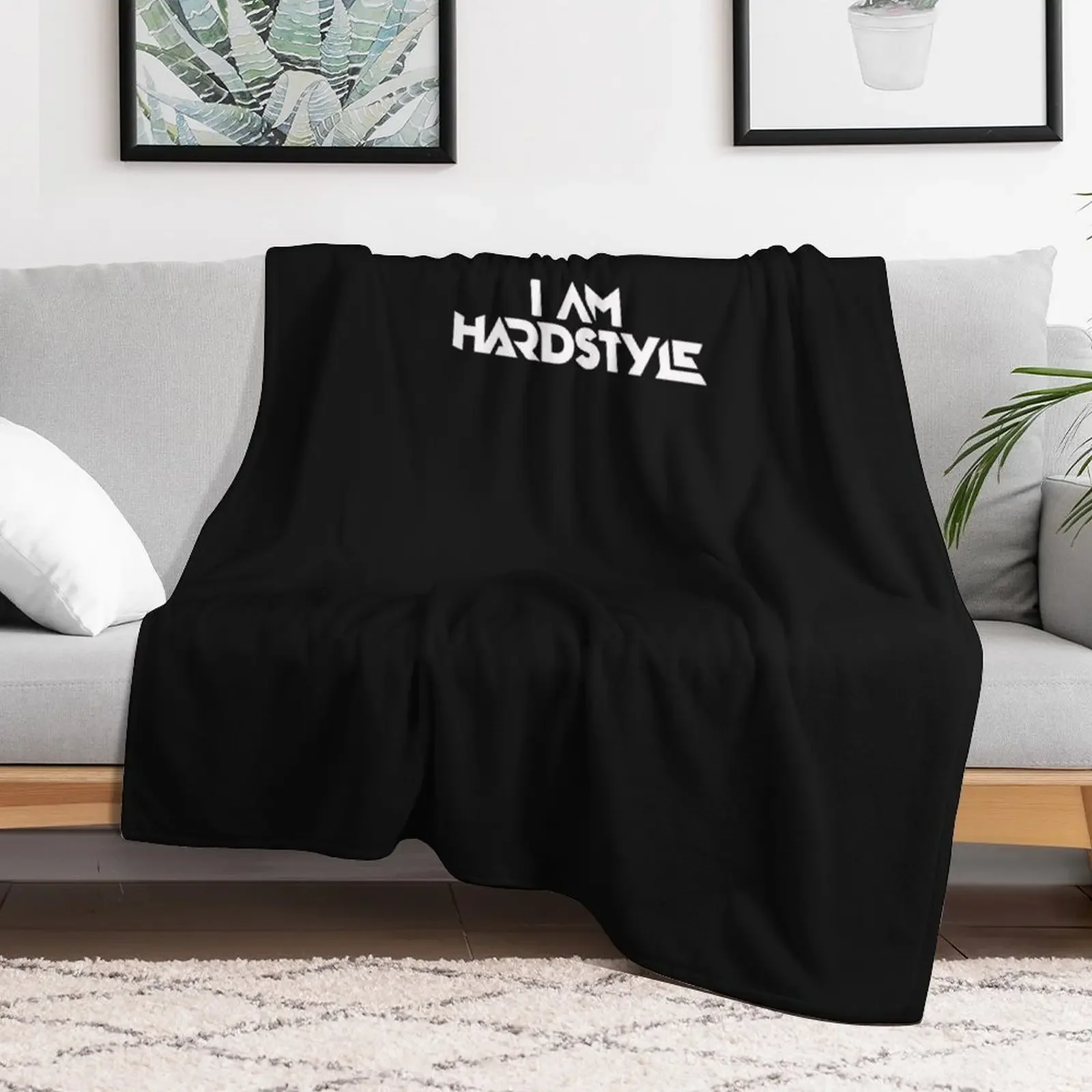 i am hardstyle Essential T-Shirt Throw Blanket Modern Design Soft Blanket for Home Decor