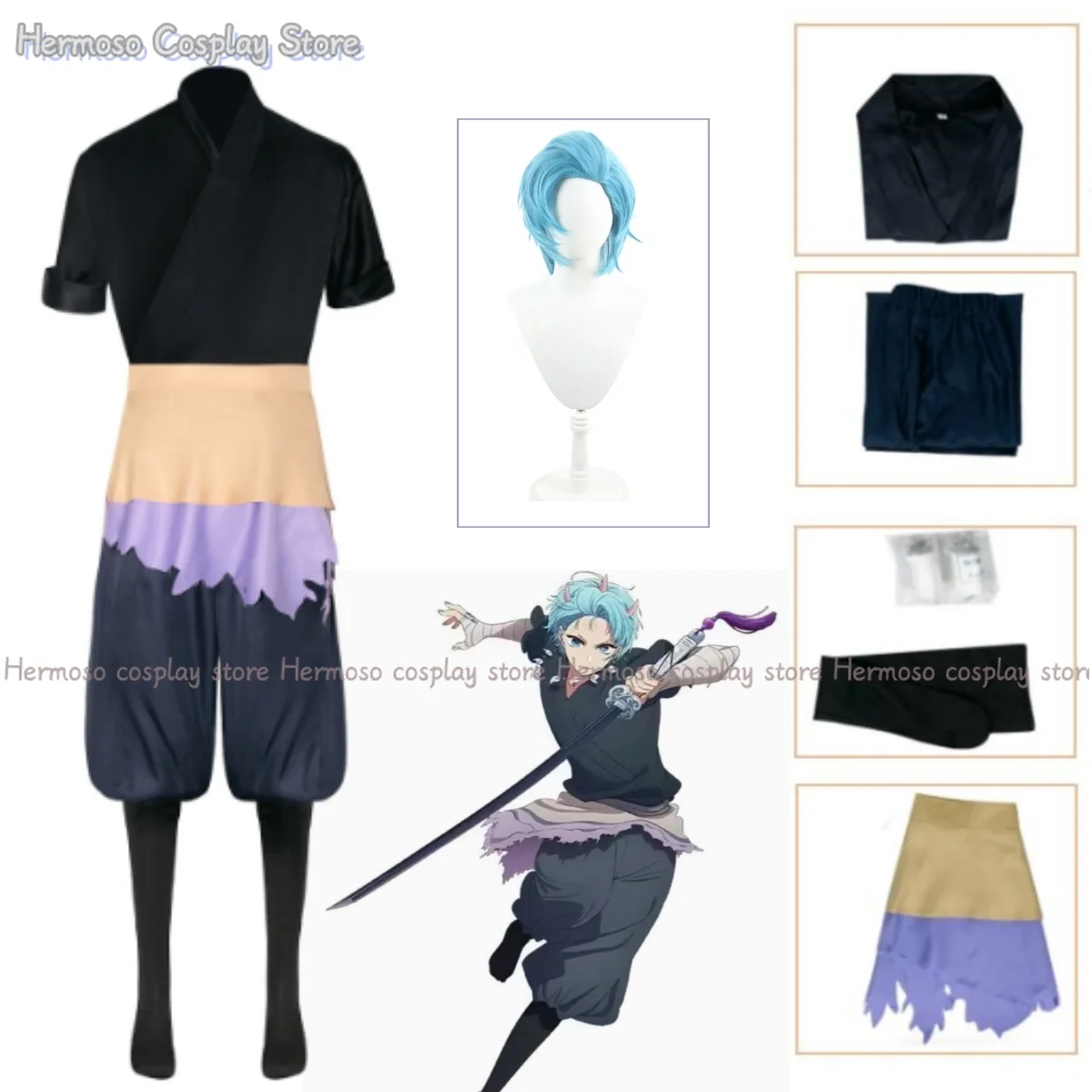 Season 2 Anime Oshi No Ko Hoshino Aqua Cosplay Costume Wig Hoshino Akuamarin Stage Uniform Outfit Ai Hoshino For Boys Men Outfit