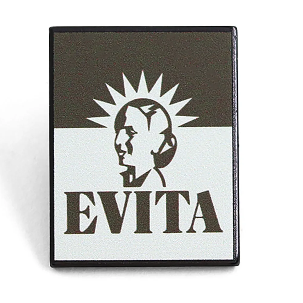 Musical Evita Brooch Sun Halo Metal Badge Poster Style Classic Character Enamel Pin Musical Themed Bag Decoration Collecte Pins