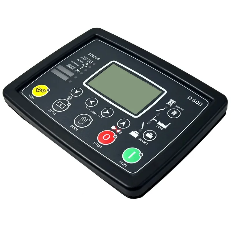 D500 MK2 Diesel Generator Controller, Multi-Function Genset LCD Control Panel Module
