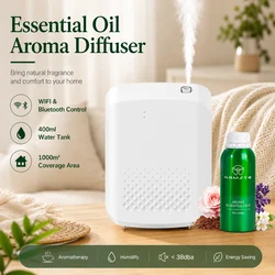 NAMSTE New Electric Aroma Diffuser Bluetooth 1000m³ Diffuser Essentail Oil Aromatherapy Machine Device Electric Aromatic Oasis