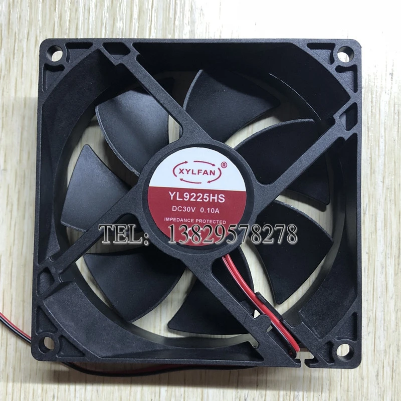 XYLFAN YL9225HS DC 30V 0.10A 90x90x25mm 2-Wire Server Cooling Fan