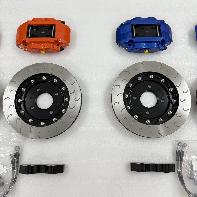 for Jekit 4 Pots Brake Caliper Blue Orange Caliper 300*24mm for Peugeot 206 Front