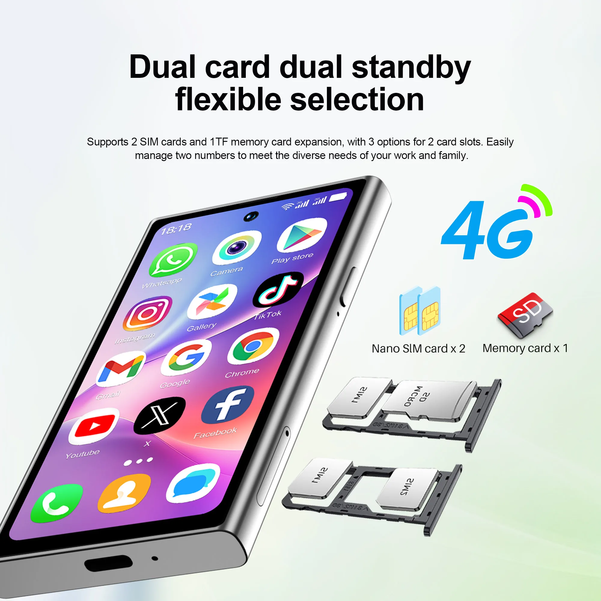 SERVO S27 هاتف ذكي صغير 4G LTE نظام أندرويد 12.0 3GB + 64GB Google Play Face Unlock GPS WiFi 2 SIM هواتف محمولة ذكية لطيفة #2