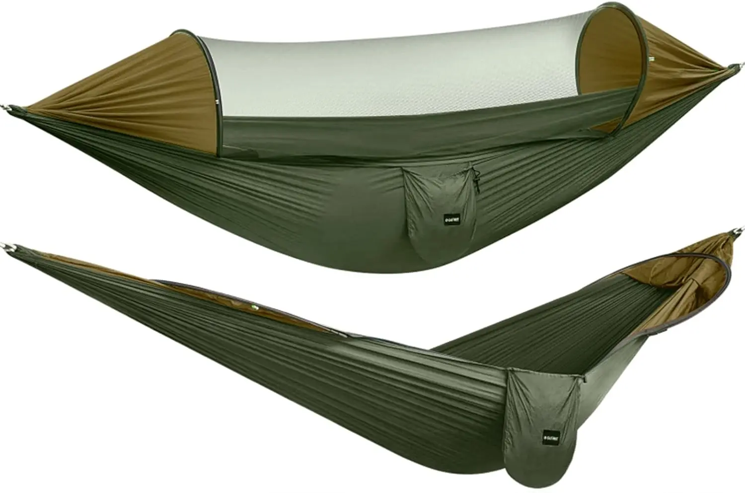 

Large Camping Hammock with Mosquito Net, 2-Person Pop-up Lightweight Hanging Bed for Outdoor Backpacking and Hiking
