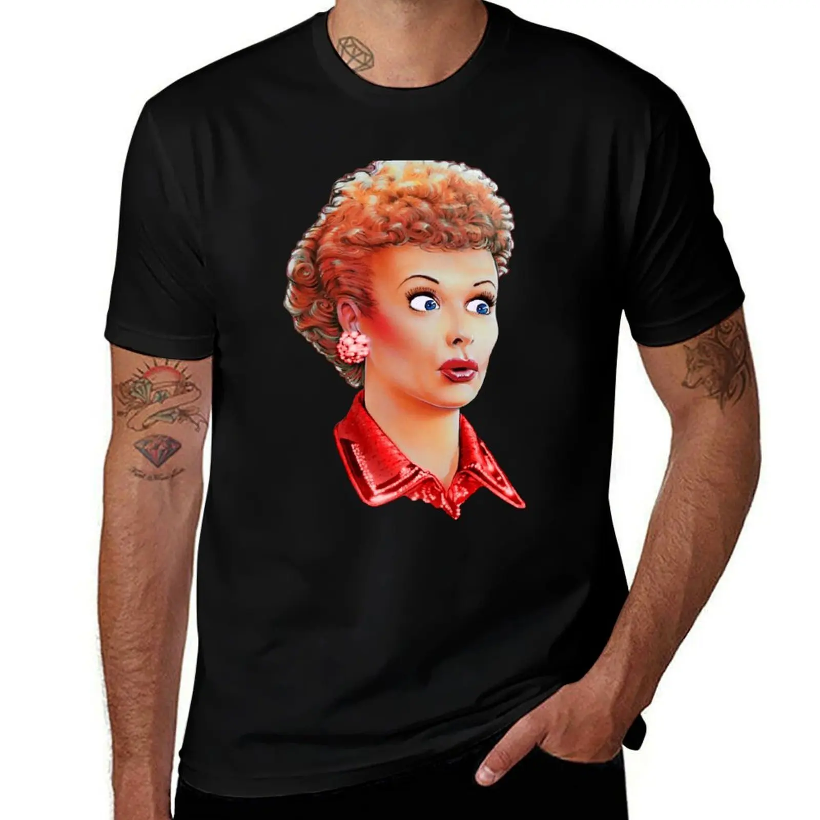 lucille B redhead T-Shirt Big and Tall Gym T-Shirt