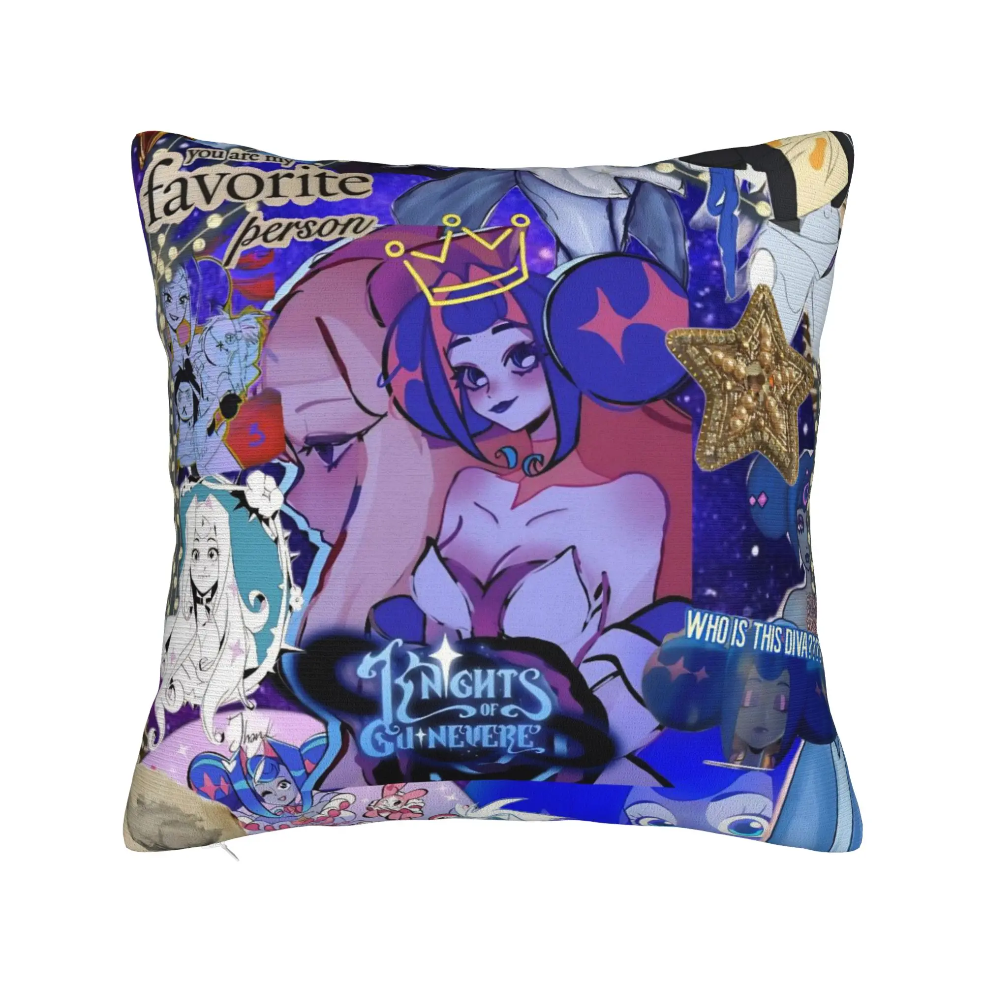 Decorative Pillowcases K-Knights Of Guinevere Merchandise Home  Pillow Case Cover Square Multi Size