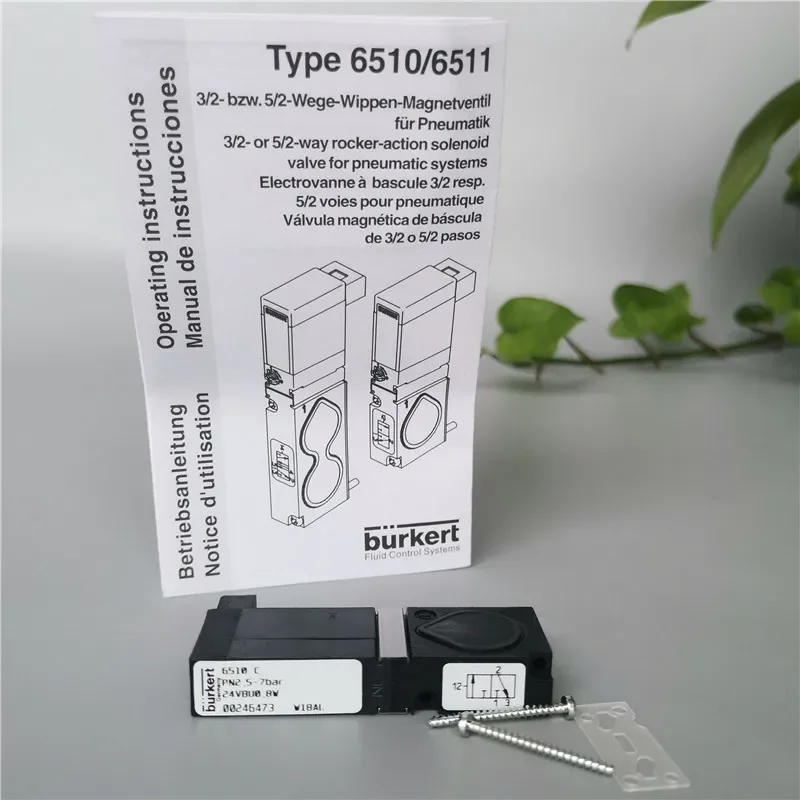 2025.4Burkert6510 C PN2.5-7bar 24VBU 0.8W صمام جزيرة الملف اللولبي 00246473   الطلب