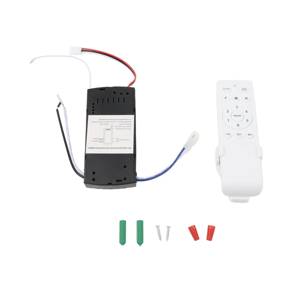 Wireless for fan Control Kit 110V Ceiling for fan Remote ABS Plastic Housing Silicone Button Design Copper Wire Connection