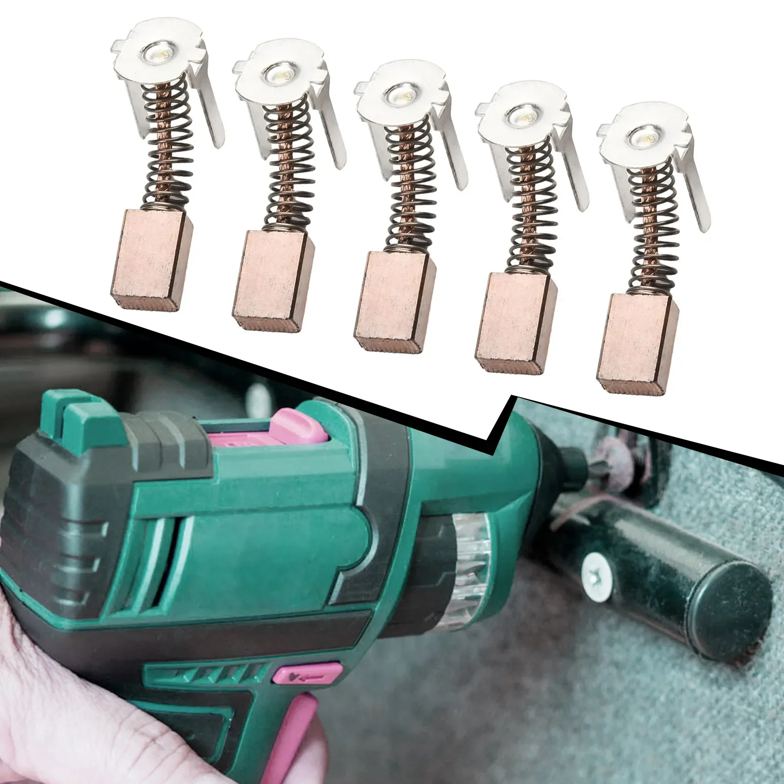 

Long lasting Carbon Brushes for Bosch GSR/GSB140 LI/GSR/GSB180 LI Set of 5 Perfect Fit Extend the Life of Your Power Tool