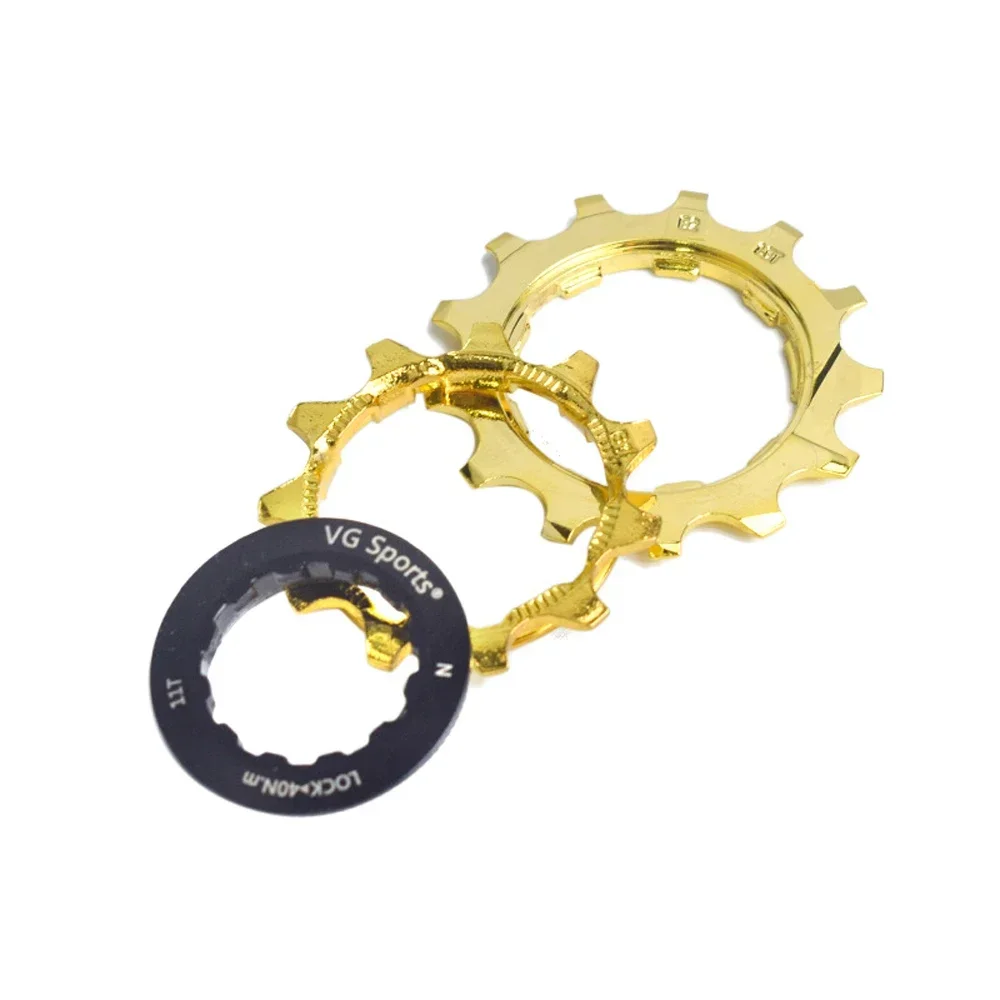 VG SPORTS Mountain Bike Freewheels 8/9/10/11 Speed Gold Mountain Road Bike Flywheel Wear-resistant Lightweight Cassette Flywheel
