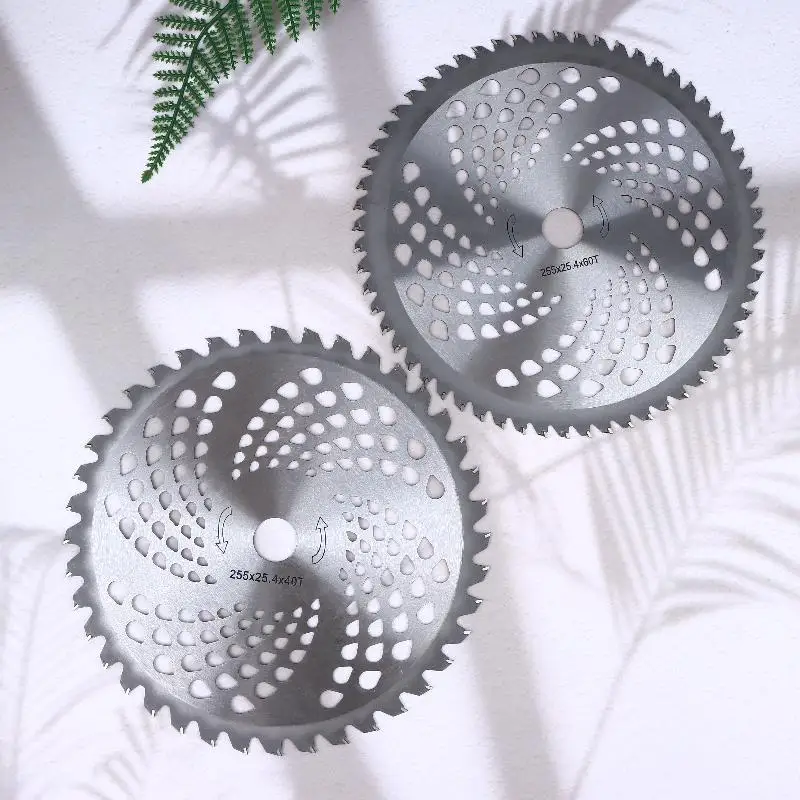 Alloy Saw Blade 10 Inch 40/60 Teeth Lawn Mower Blades Universal Weed Trimmer Blade Head Lawn Trimmer For Brush Cutter