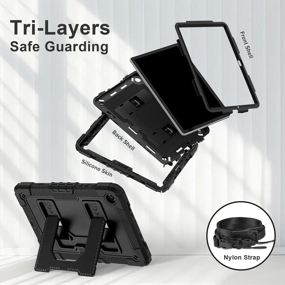 Etui na tablet Samsung Galaxy Tab A11 Plus 2025 11.0 cala SM-X230 SM-X235, odporne na wstrząsy, z wielofunkcyjną podstawką, futerał ochronny. — zdjęcie produktu 5
