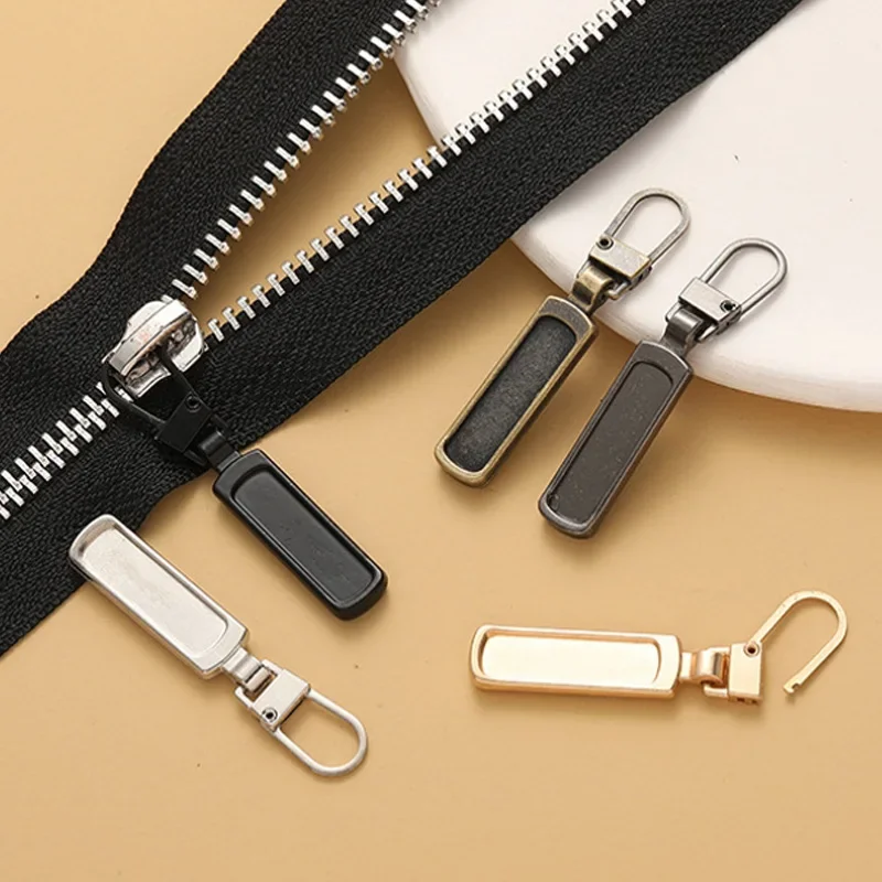 Detachable Zipper Puller Universal Replacement Tab Zippers Head Sliders Repair Kit for Suitcases Bags Clothing DIY Sewing Craft