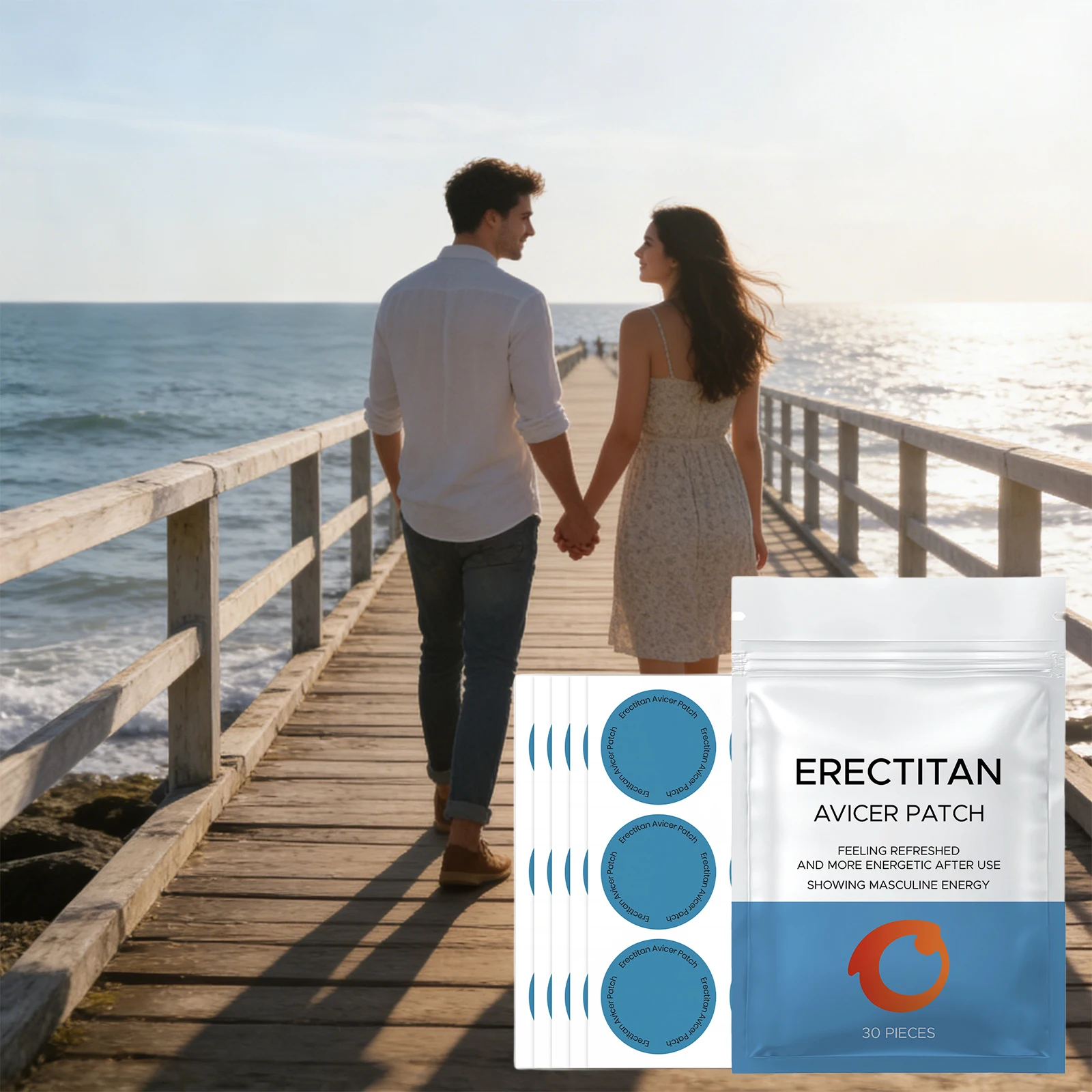 Male Nursing Comprehensive Patch for Male Health Enhances Energy Vitality Boost Improving Relationships Daily Body Care Patch