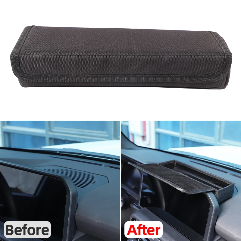

For Toyota Prado LC250 2024+ Oxford cloth Black Car Navigation Screen Rear Storage Box Multifunctional Storage Box Accessories