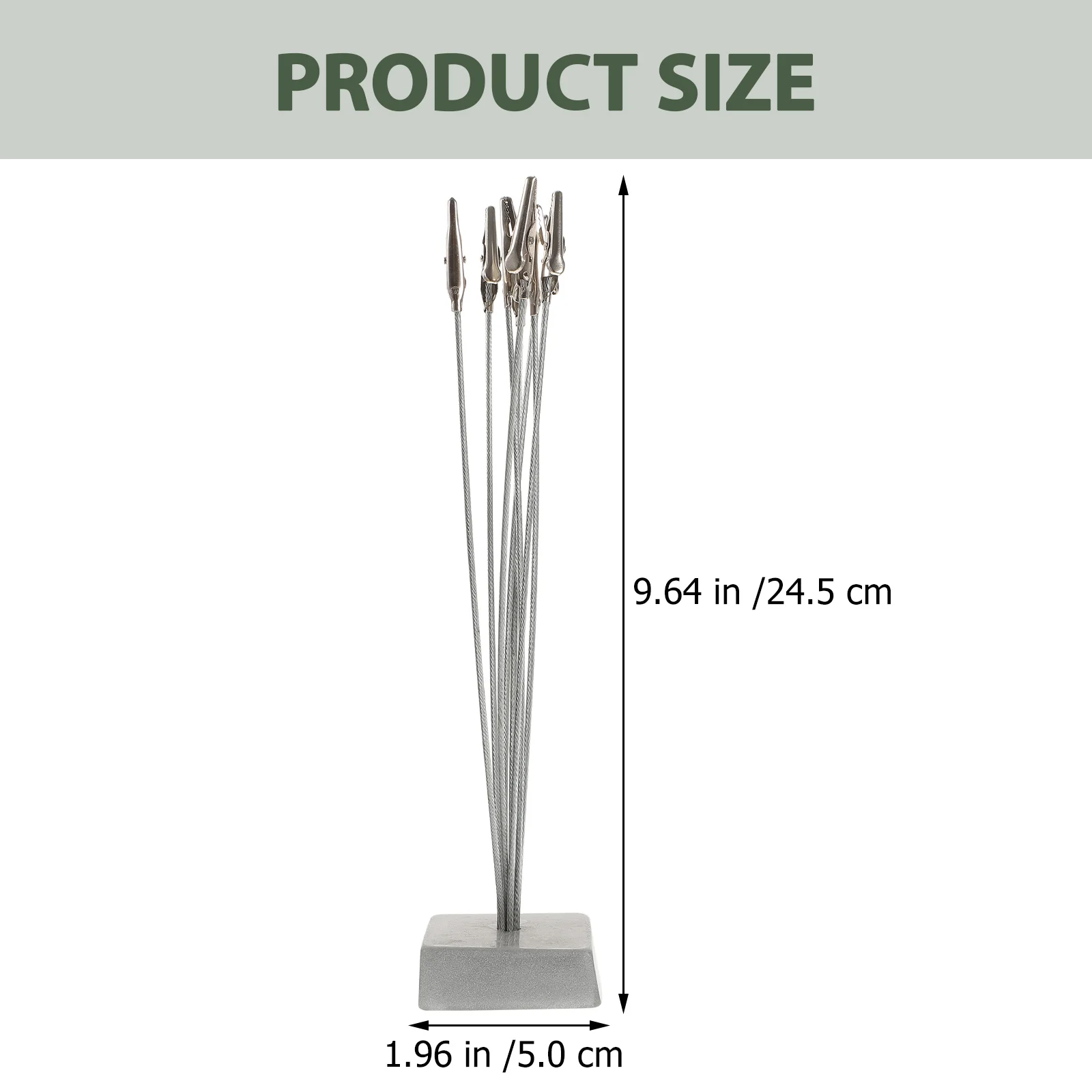 Silver Grey Resin Base Stainless Steel Clips Clip Tree Photo Holder Note Clip Memo Clip Frame Desk ganizer Home Decor