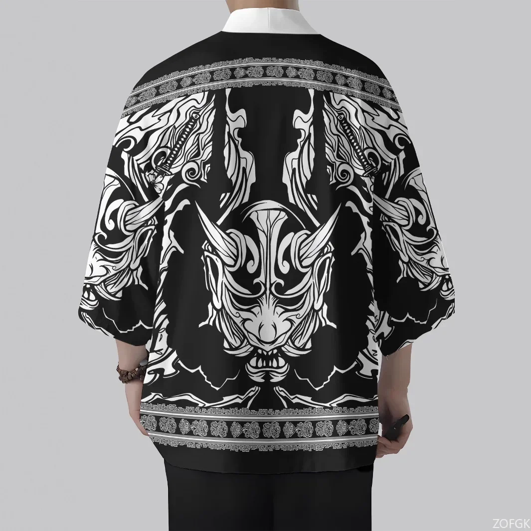 2025 Hot Selling 3D Printed Printed Pattern Cardigan Kimono Summer New Cross-border Loose Top