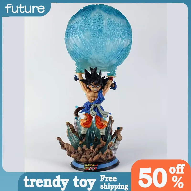 

50cm Super Sized Dragon Ball Figure Son Goku Action Figure Luminescence Spirit Goku Handmade Decorations Ornaments Toy Gift