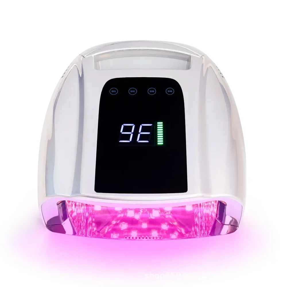 96W Wireless Nail Dryer Rechargeable UV Nail Lamp Dryer for Gel Polish Professional Nail Art Manicure Tools for Home