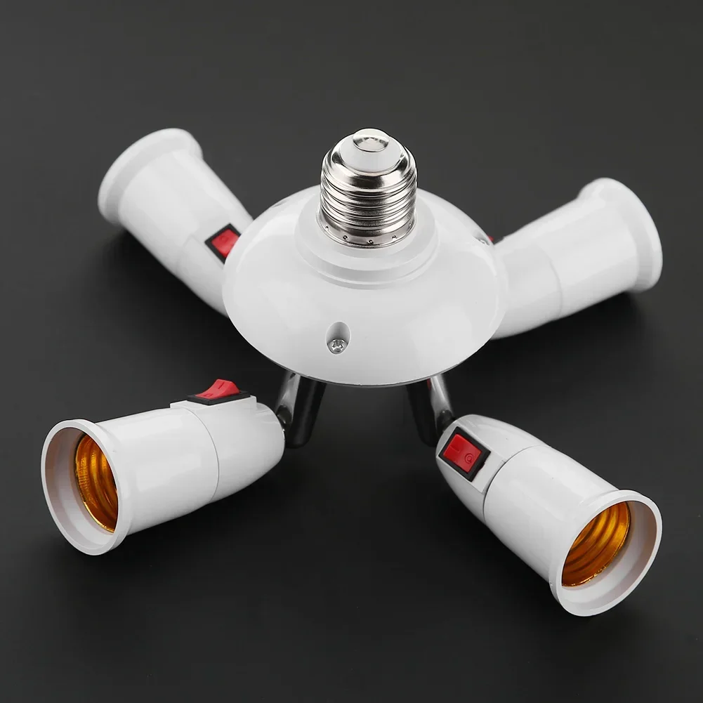 E27 2/3/4/5 in 1 LED Light Bulbs Converter Socket Adapter Standard Lamp Holder Base Converter for  Commercial Lighting Luces Gu