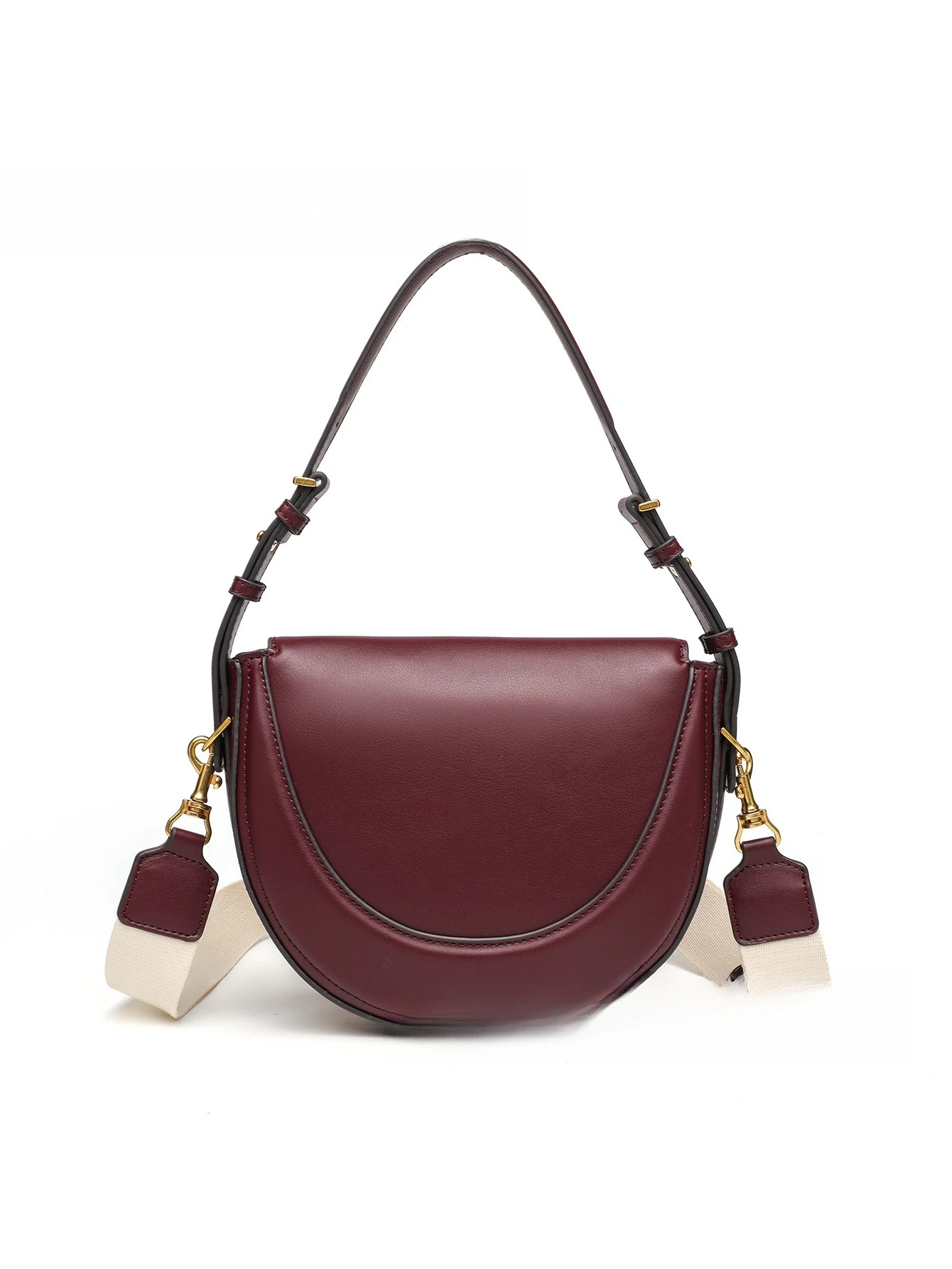 

‌ Осень 2023, новая сумка в форме полумесяца для женщин, сумка на плечо под мышками с клапаном, минималистичная сумка через плечо, универсальная повседневная сумка для прогулок