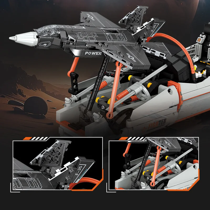 

United States F35 Fighter Simulator Batisbrick America Military Lightning II Building Block Construction Model Brick Toy Gifts