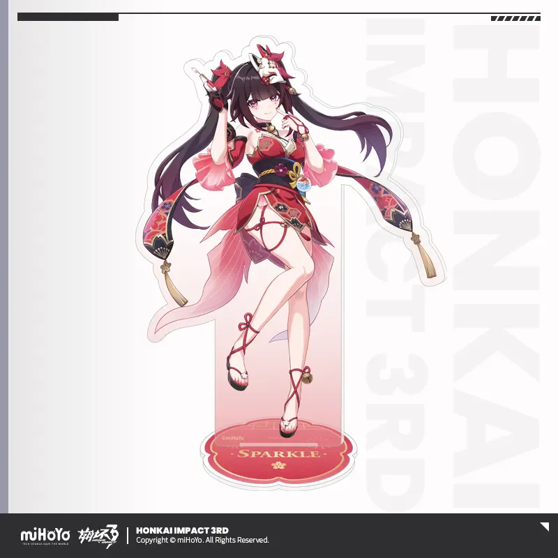 

[Genuine] miHoYo Honkai Impact 3rd Official Original GXQY Theme Series Sparkle Badge Set Acrylic Stand Cosplay Decoration Gifts