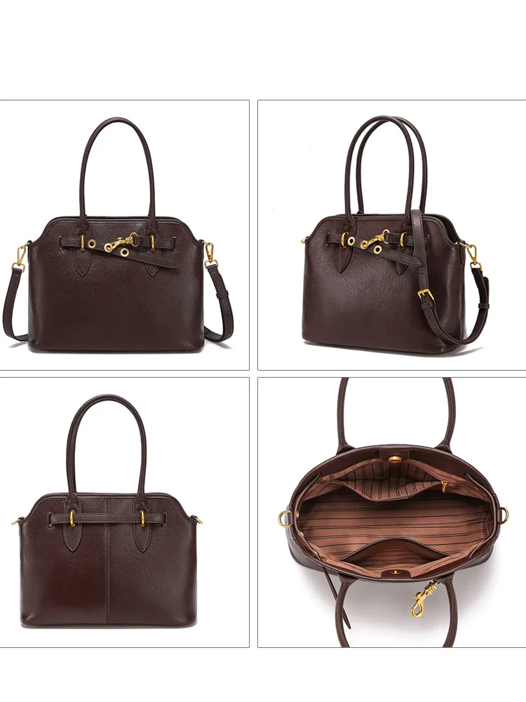 YANATARI Genuine Leather Woman Bag Shoulder Bag Handbags Ladies Crossbody Bags Luxury Designer Minimalism Bag Cattle Leather
