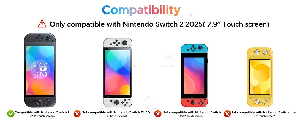 Ultra HD Panzerglas für Switch 2 mit Bildschirmschutz-Ausrichtungsrahmen Bruchsicher Kratzfest 2,5D Gebogene Kante Blasenfrei – Detail 1