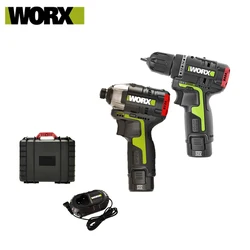 Worx WU130X WU132 12 12vブラシレスモータドリルコードレス電動ドリルドライバーcombooキット工具送料リターンW12