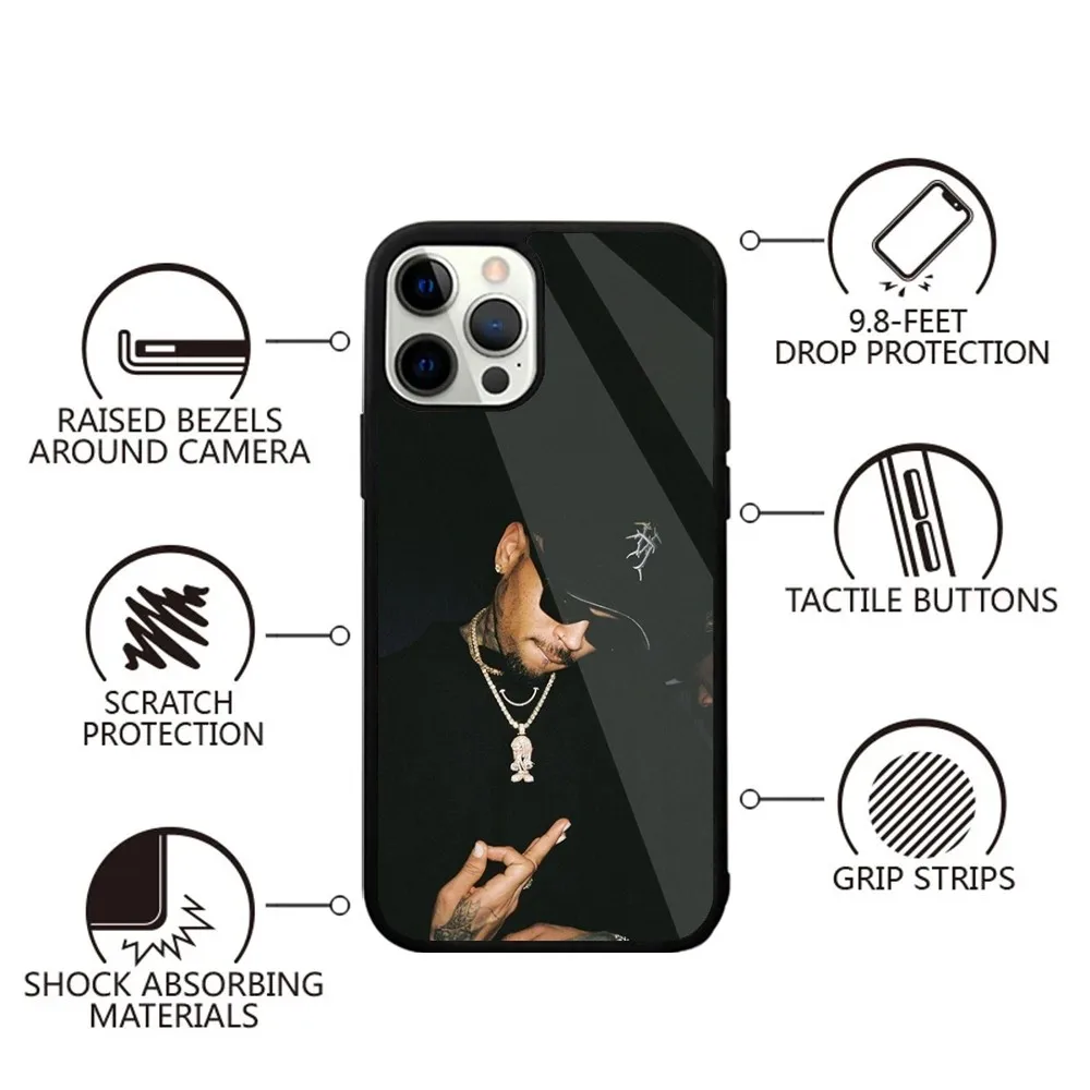 American Rapper C-Chris Brown Phone Case For iPhone 16,15,14,13,12,11,Plus,Pro,Max,Mini Magsafe Magnetic Wireless Charging