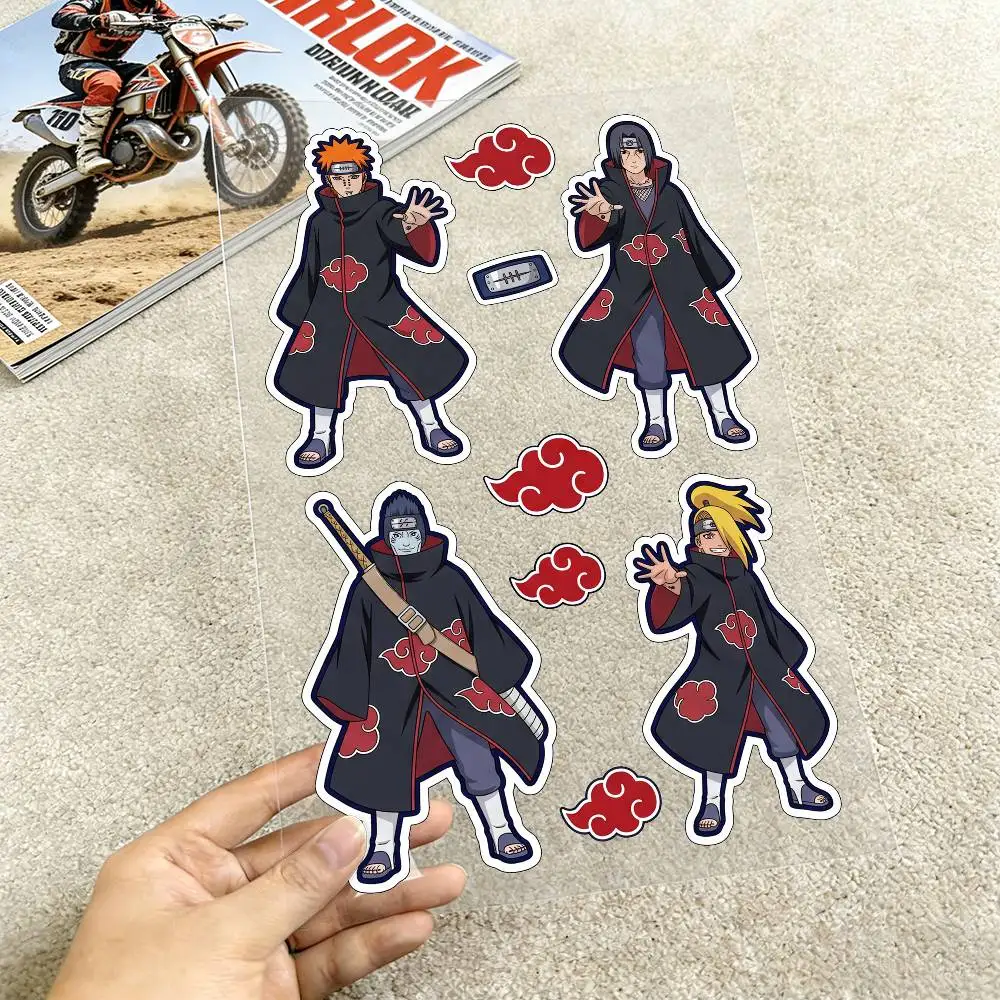 Poster NARUTO Reflective Motorcycle Stickers Waterproof Vinyl Decals For Motorbike Helmet Fuel Tank Bike