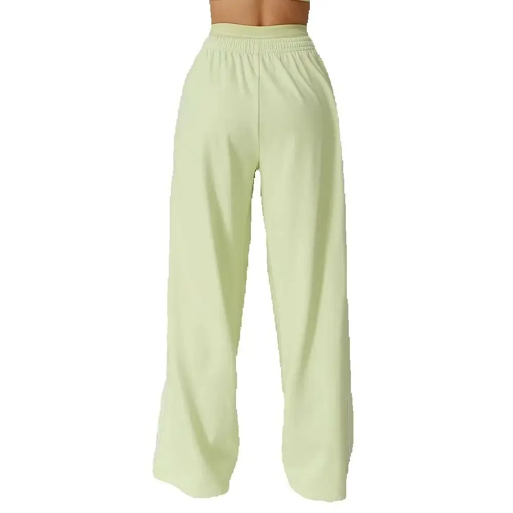 Women Color Blocking Sports Sweatpants Yoga Pants Loose High Waisted Straight Leg Sweatpants With Pockets Outdoor Fitness Pants