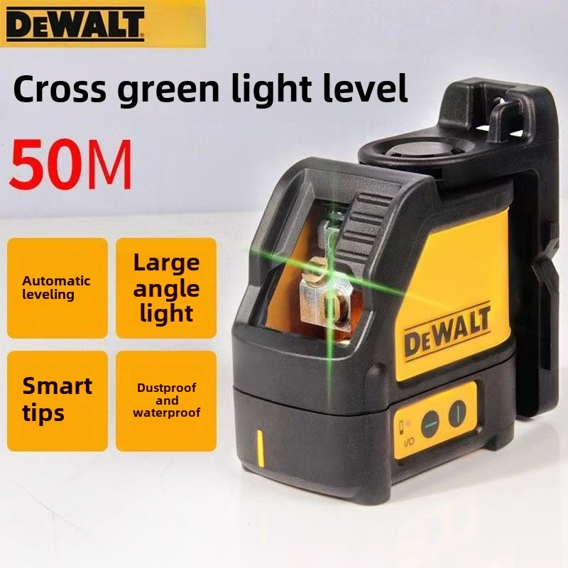 DEWALT Cross Laser Level DW088CG Indoor And Outdoor High-Precision 2-Lines Self Ieveling Green Beam Laser Level Power Tool