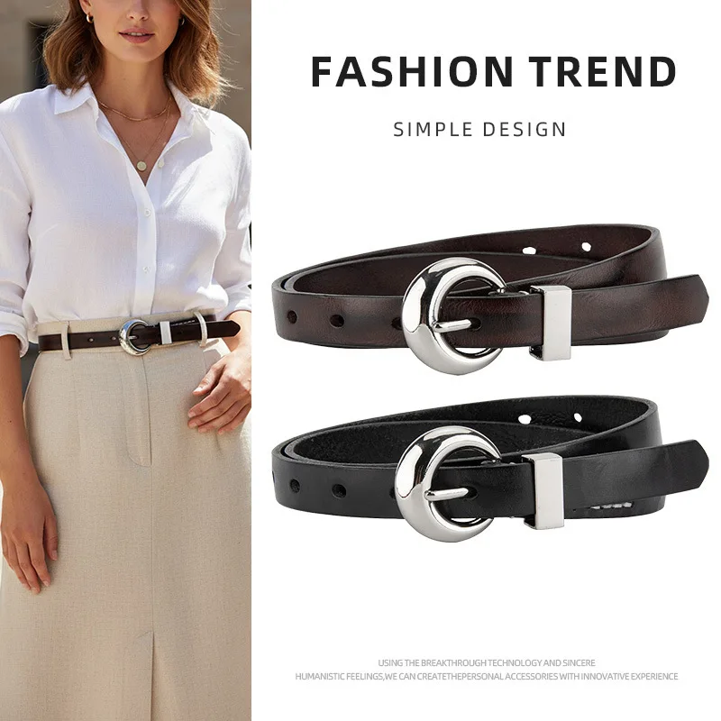 

Женский декоративный ремень для джинсов, оригинальный дизайн, новый стиль, ремень с серебряной металлической пряжкой.