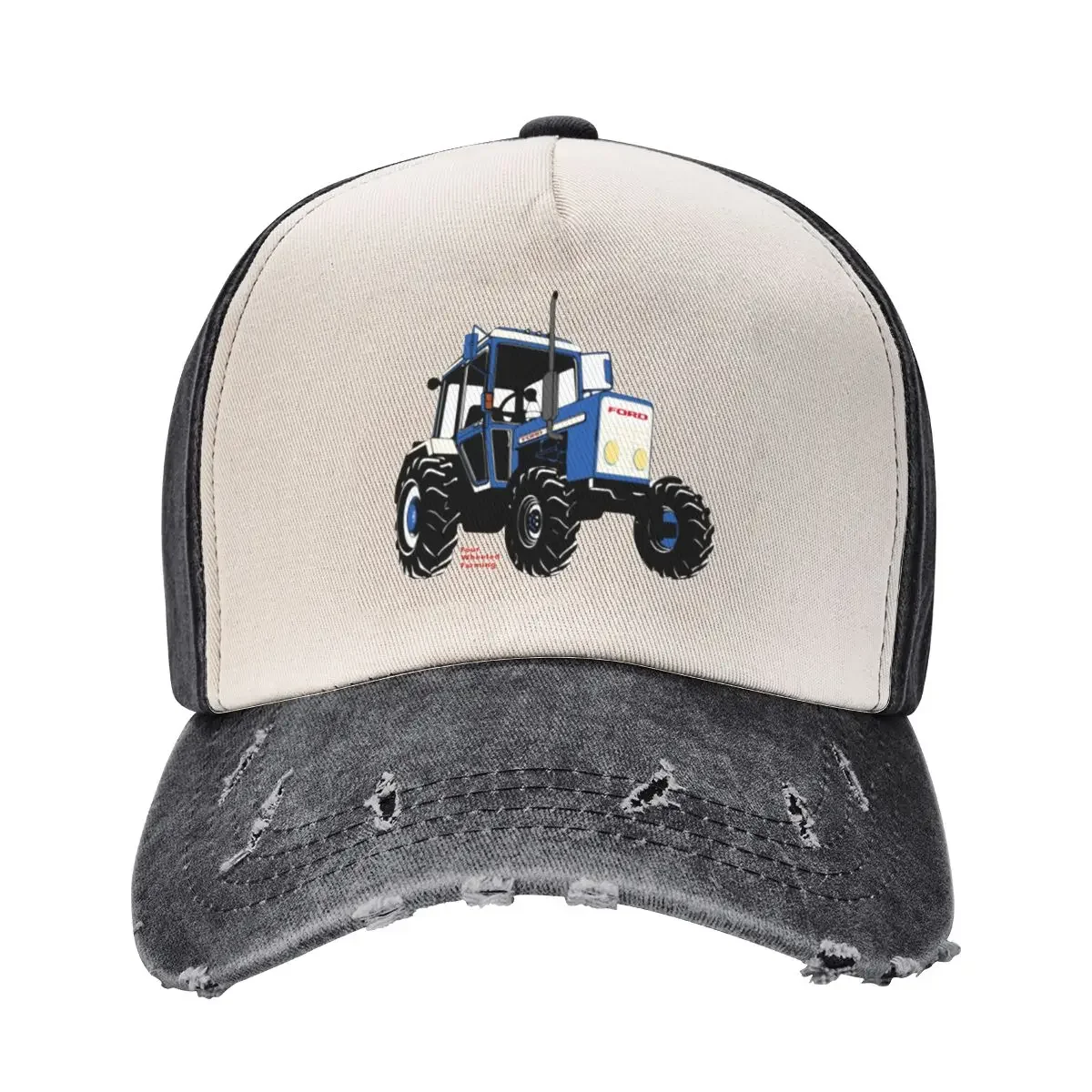 

Four Wheeled Farming - Cartoon Tractor Baseball Cap Hat Luxury Brand Hat Beach derby hat Luxury Man Men Hats Women's