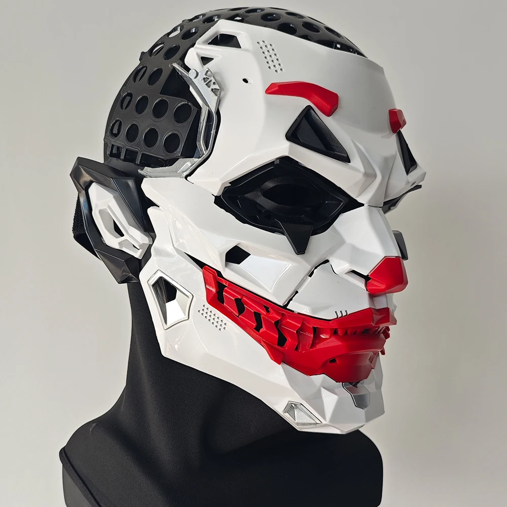 

Cyberpunk Joker Masks Clown Braid Resin Custom Full Face Unisex Vintage Cosplay Clown Costume Party Halloween Anime Role-Playing