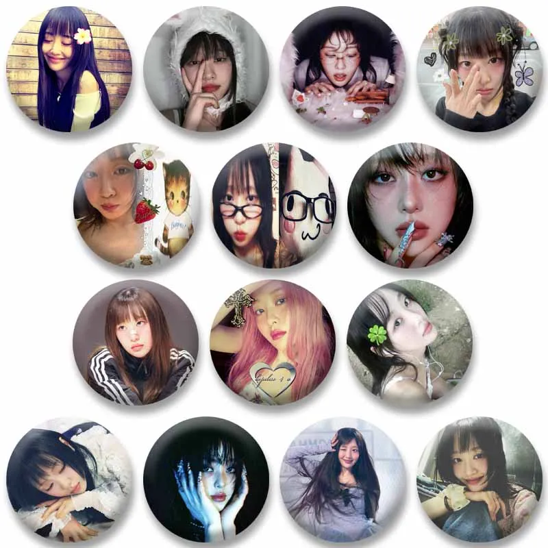 Singer YVES Album Cover Enamel Pins Cute Yyxy Round Brooch Badge for Backpack Clothes Accessories Fans Jewelry Souvenir Gifts